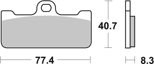 Plăcuțe frână sinterizate SBS 695DS-1