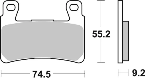 Plăcuțe frână sinterizate SBS 860DS-1