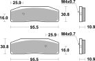 Placute frana SBS Dual Sinter Racing -1 Fata 950DS-1