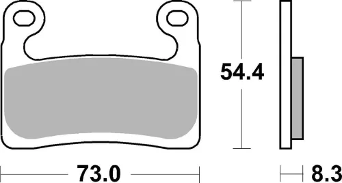 Plăcuțe frână sinterizate SBS 960DS-1