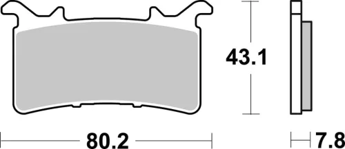 Plăcuțe frână sinterizate SBS 985DS-1