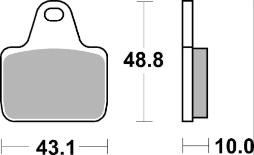 Plăcuțe frână sinterizate SBS 805DS-2