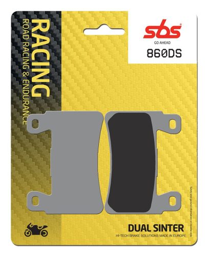 Placute frana SBS Dual Sinter Racing -2 Fata 860DS-2