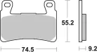 Plăcuțe frână sinterizate SBS 860DS-2