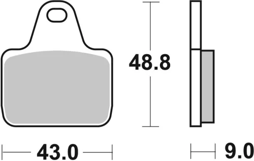 Plăcuțe frână sinterizate SBS 887DS-2