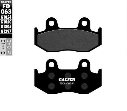 Plăcuțe frână Galfer sinterizate FD063G1054