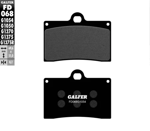 Plăcuțe frână Galfer sinterizate FD068G1054