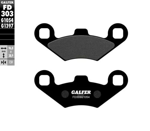 Plăcuțe frână Galfer sinterizate FD303G1054