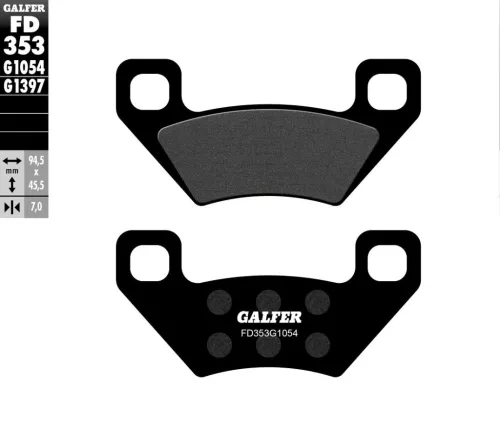 Plăcuțe frână Galfer sinterizate FD353G1054