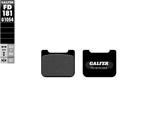 Plăcuțe frână Galfer sinterizate FD181G1054