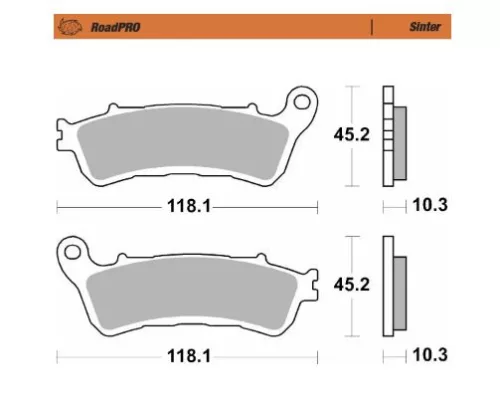 Plăcuțe frână sinterizate MOTO-MASTER 417202