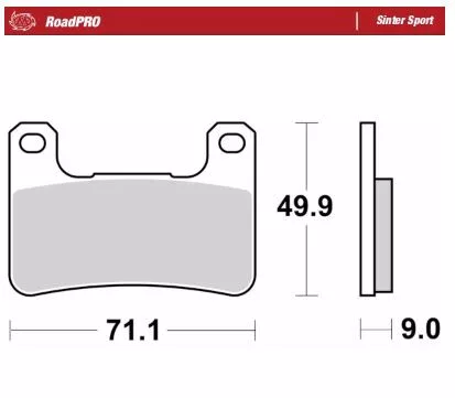 Plăcuțe frână sinterizate MOTO-MASTER 406305