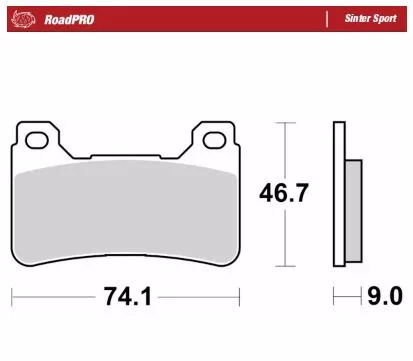Plăcuțe frână sinterizate MOTO-MASTER 406405