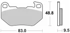 Plăcuțe frână sinterizate SBS 993H.LS