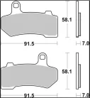 Plăcuțe frână Brembo sinterizate SA față/spate 07HD17SA