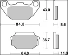 Plăcuțe frână Brembo sinterizate XS față/spate 07022XS