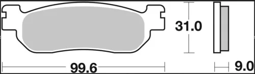 Plăcuțe frână Brembo sinterizate XS spate 07043XS