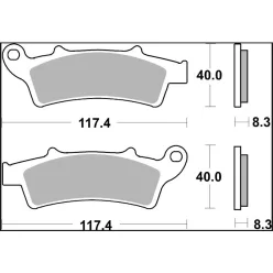 Plăcuțe frână Brembo sinterizate XS față 07045XS