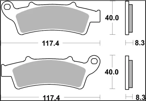 Plăcuțe frână Brembo sinterizate XS față 07045XS