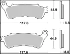 Plăcuțe frână Brembo sinterizate XS față 07063XS