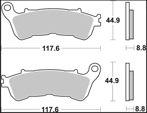 Plăcuțe frână Brembo sinterizate XS față 07063XS
