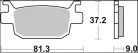 Plăcuțe frână Brembo sinterizate XS spate 07064XS