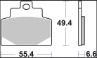 Plăcuțe frână Brembo sinterizate XS față 07108XS