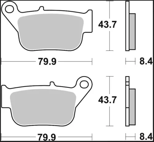 Plăcuțe frână Brembo sinterizate XS spate 07109XS
