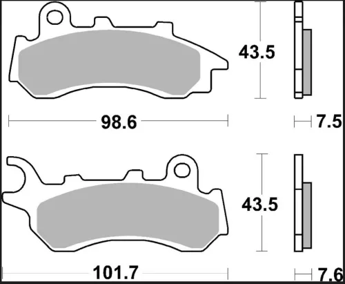 Plăcuțe frână Brembo sinterizate XS față 07118XS