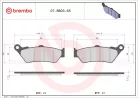 Plăcuțe frână Brembo sinterizate față/spate 07BB0365
