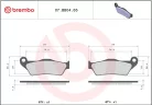 Plăcuțe frână Brembo sinterizate față/spate 07BB0465