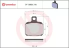 Plăcuțe frână Brembo sinterizate față/spate 07BB2065