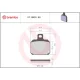 Plăcuțe frână Brembo sinterizate față/spate 07BB2090