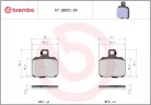 Plăcuțe frână Brembo sinterizate față/spate 07BB209A