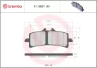 Plăcuțe frână Brembo sinterizate față 07BB3793