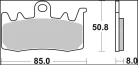 Plăcuțe frână Brembo sinterizate față/spate 07BB38LA