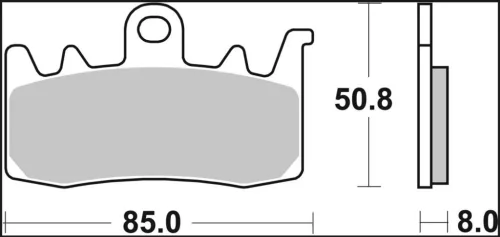 Plăcuțe frână Brembo sinterizate față/spate 07BB38LA