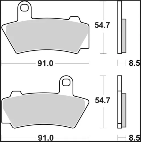 Plăcuțe frână Brembo sinterizate SA față 07BB40SA