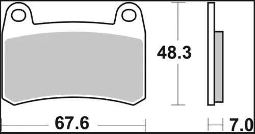 Plăcuțe frână Brembo sinterizate SA față 07GR83SA