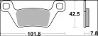 Plăcuțe frână Brembo sinterizate SD față 07GR86SD