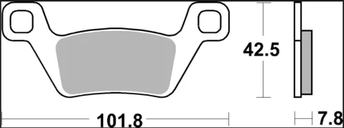 Plăcuțe frână Brembo sinterizate SD față 07GR86SD