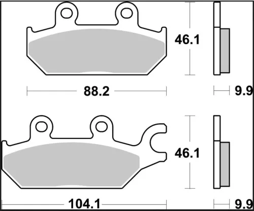 Plăcuțe frână Brembo sinterizate SD față 07GR97SD