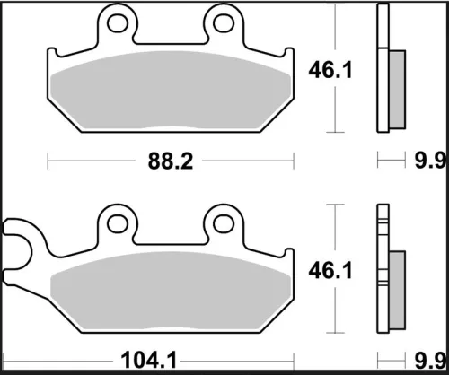 Plăcuțe frână Brembo sinterizate SD față 07GR98SD