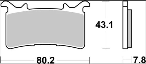 Plăcuțe frână Brembo sinterizate SR față 07GR99SR