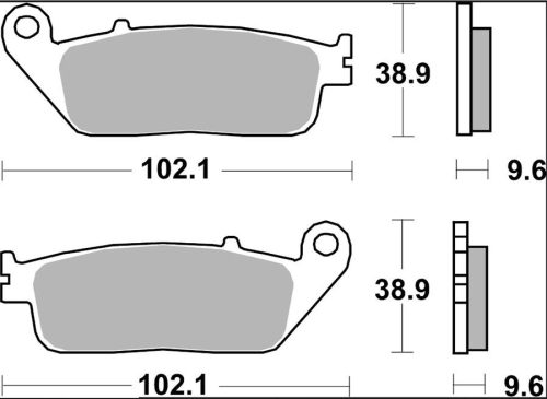 Plăcuțe frână Brembo sinterizate față/spate 07HO41LA