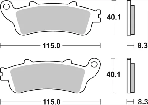 Plăcuțe frână Brembo sinterizate față 07HO42LA