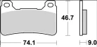 Plăcuțe frână Brembo sinterizate SR față 07HO50SR