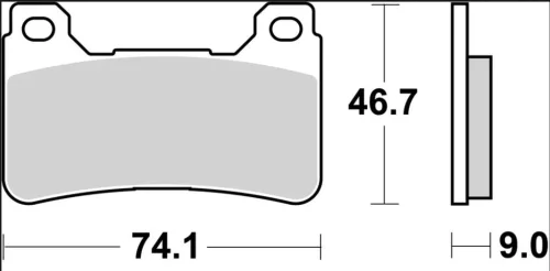 Plăcuțe frână Brembo sinterizate SR față 07HO50SR