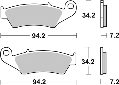 Plăcuțe frână Brembo sinterizate SD față 07KA17SD