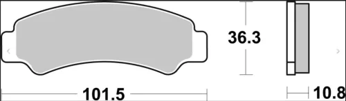 Plăcuțe frână Brembo sinterizate SD față 07KS08SD